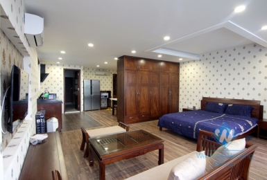 Apartment for rent in Tay Ho with balcony and amazing lake view.